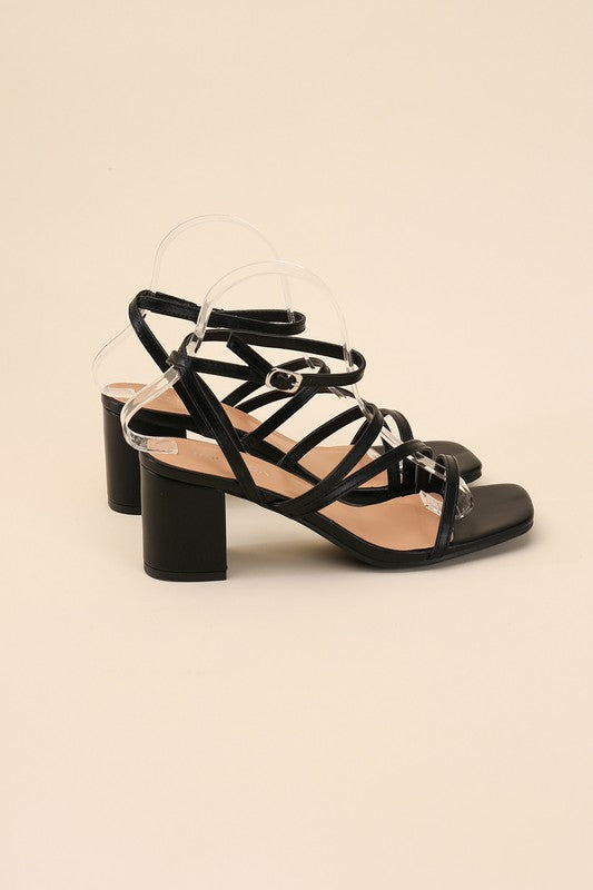 ALI-6 Strappy Low Heel Heels