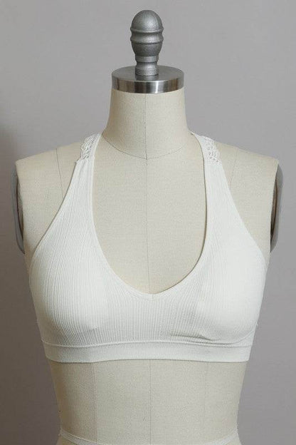 Seamless Front Lace Racerback Bralette - Shop Style & More | Fresh Looks, Everyday Deals & Free Shipping
