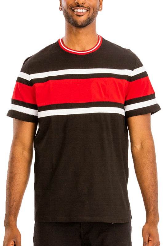 COTTON THREE STRIPE TSHIRT - Shop Style & More | Fresh Looks, Everyday Deals & Free Shipping