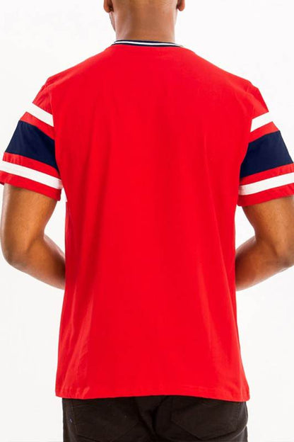 COTTON THREE STRIPE TSHIRT - Shop Style & More | Fresh Looks, Everyday Deals & Free Shipping