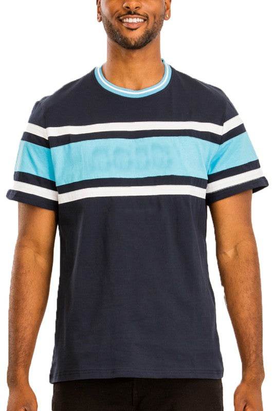 COTTON THREE STRIPE TSHIRT - Shop Style & More | Fresh Looks, Everyday Deals & Free Shipping