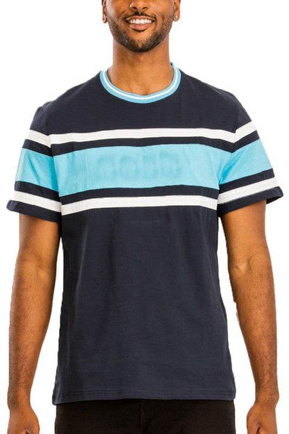 COTTON THREE STRIPE TSHIRT - Shop Style & More | Fresh Looks, Everyday Deals & Free Shipping