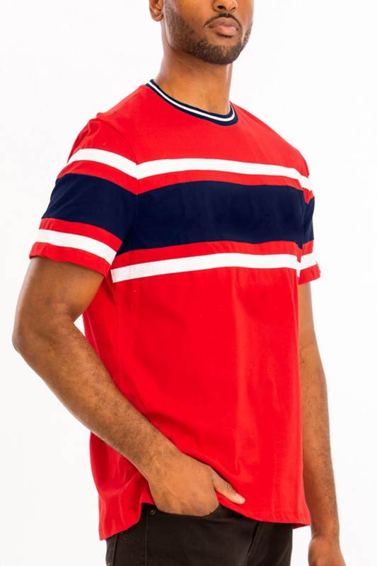 COTTON THREE STRIPE TSHIRT - Shop Style & More | Fresh Looks, Everyday Deals & Free Shipping