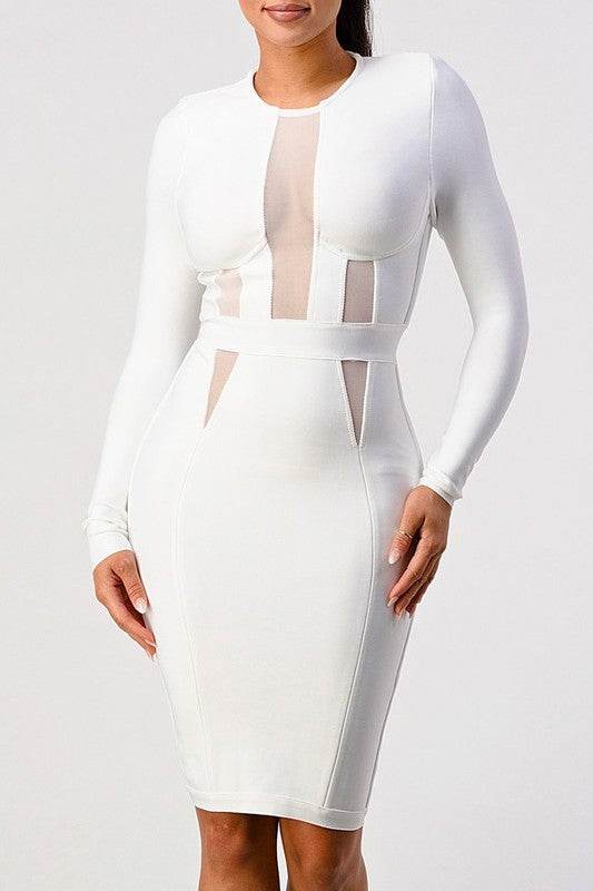 LONGSLEEVE BANDAGE DRESS - Shop Style & More | Fresh Looks, Everyday Deals & Free Shipping