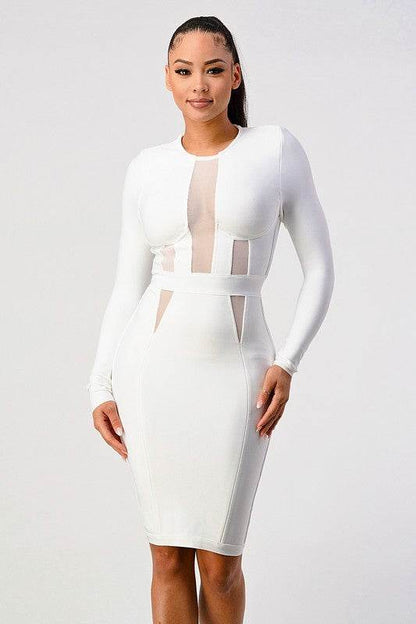 LONGSLEEVE BANDAGE DRESS - Shop Style & More | Fresh Looks, Everyday Deals & Free Shipping
