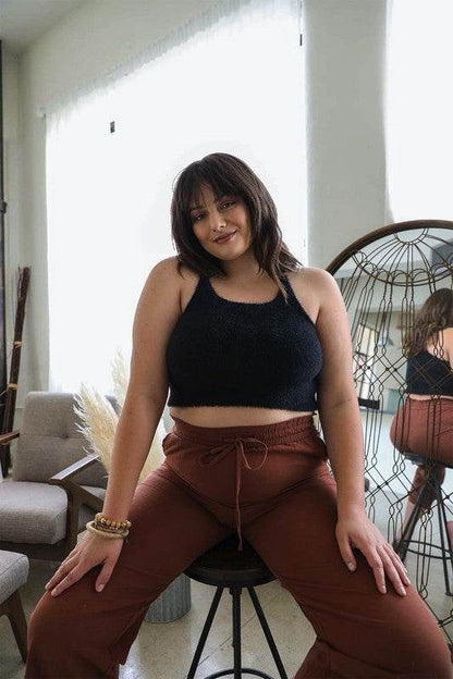 Plus Size Racerback Cozy Lounge Brami - Shop Style & More | Fresh Looks, Everyday Deals & Free Shipping