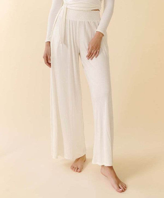SMOCK ELASTIC WAIST MAXI PALAZZO - Shop Style & More | Fresh Looks, Everyday Deals & Free Shipping