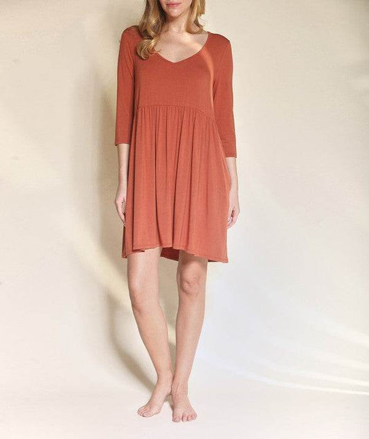 Bamboo loose fit babydoll dress - Shop Style & More | Fresh Looks, Everyday Deals & Free Shipping