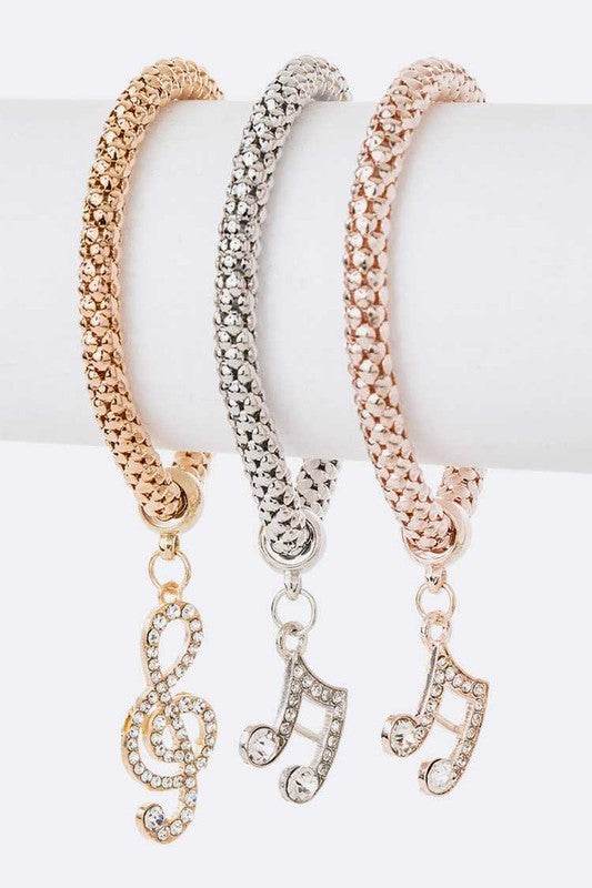 Music Note Popcorn Bracelet Set - Shop Style & More | Fresh Looks, Everyday Deals & Free Shipping