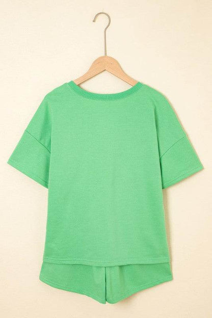 Avery Top and Patchwork Drawstring Shorts Set - Shop Style & More | Fresh Looks, Everyday Deals & Free Shipping