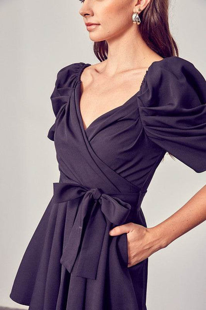 Wrap Front Side Tie Romper - Shop Style & More | Fresh Looks, Everyday Deals & Free Shipping