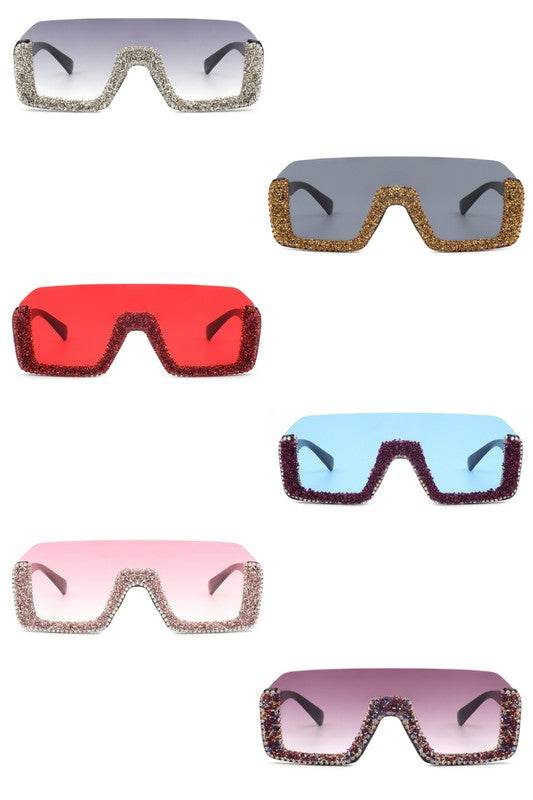 Square Half Frame Oversize Fashion Sunglasses - Shop Style & More | Fresh Looks, Everyday Deals & Free Shipping
