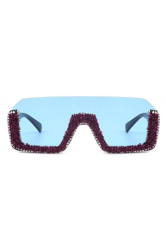 Square Half Frame Oversize Fashion Sunglasses - Shop Style & More | Fresh Looks, Everyday Deals & Free Shipping