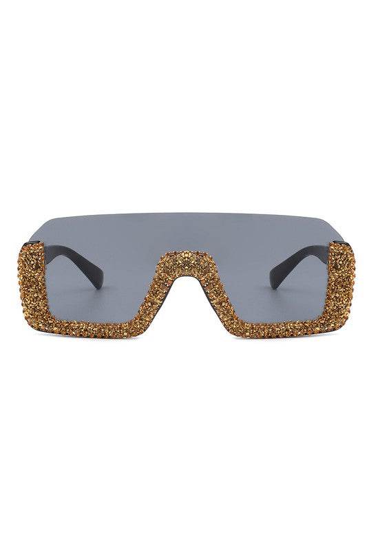 Square Half Frame Oversize Fashion Sunglasses - Shop Style & More | Fresh Looks, Everyday Deals & Free Shipping