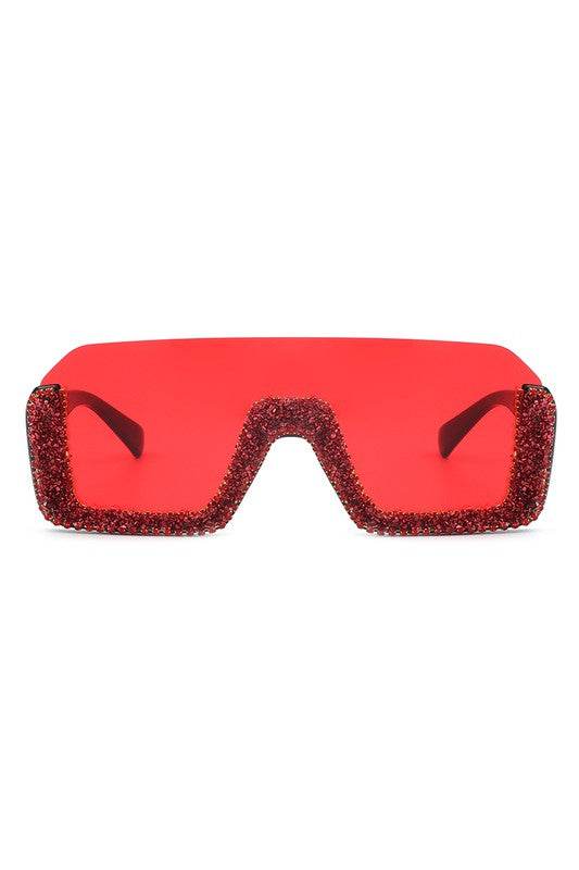 Square Half Frame Oversize Fashion Sunglasses - Shop Style & More | Fresh Looks, Everyday Deals & Free Shipping