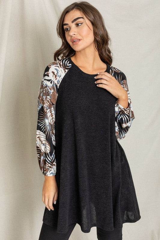 Tropical Sleeve A line Tunic Dress - Shop Style & More | Fresh Looks, Everyday Deals & Free Shipping