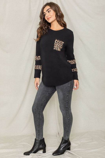 Leopard Chest Pocket Tunic - Shop Style & More | Fresh Looks, Everyday Deals & Free Shipping