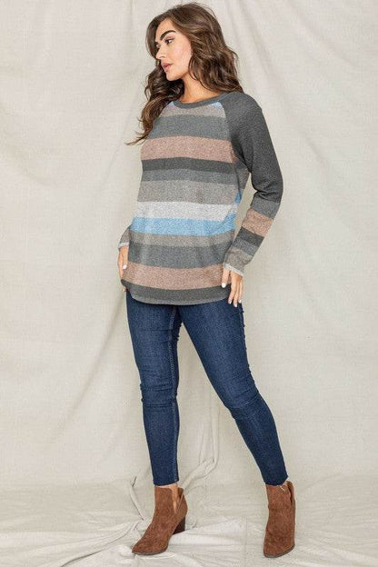 Multi Stripe Tunic - Shop Style & More | Fresh Looks, Everyday Deals & Free Shipping