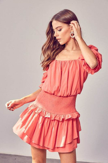Puff Sleeve Smocked Waist Romper - Shop Style & More | Fresh Looks, Everyday Deals & Free Shipping