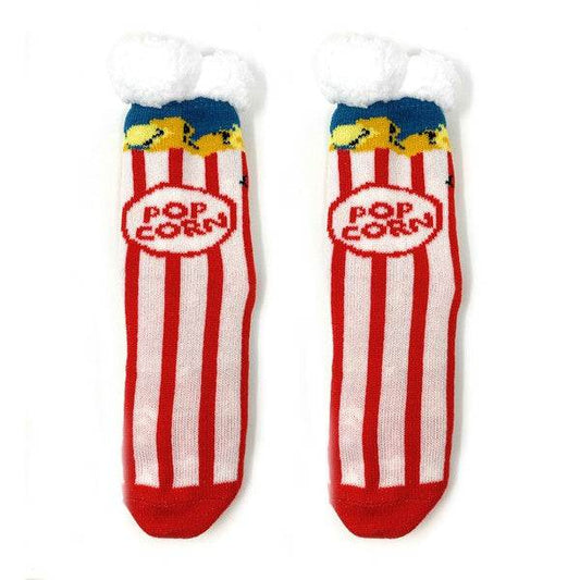 Kids Sherpa Slipper Sock - Box o' Popcorn - Shop Style & More | Fresh Looks, Everyday Deals & Free Shipping