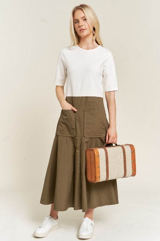 KNIT MIX DRESS - Shop Style & More | Fresh Looks, Everyday Deals & Free Shipping