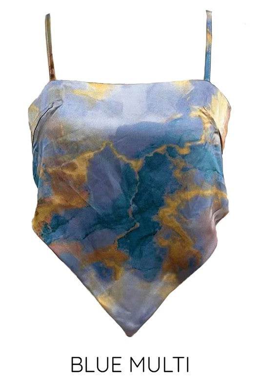 Printed satin bandana top - Shop Style & More | Fresh Looks, Everyday Deals & Free Shipping