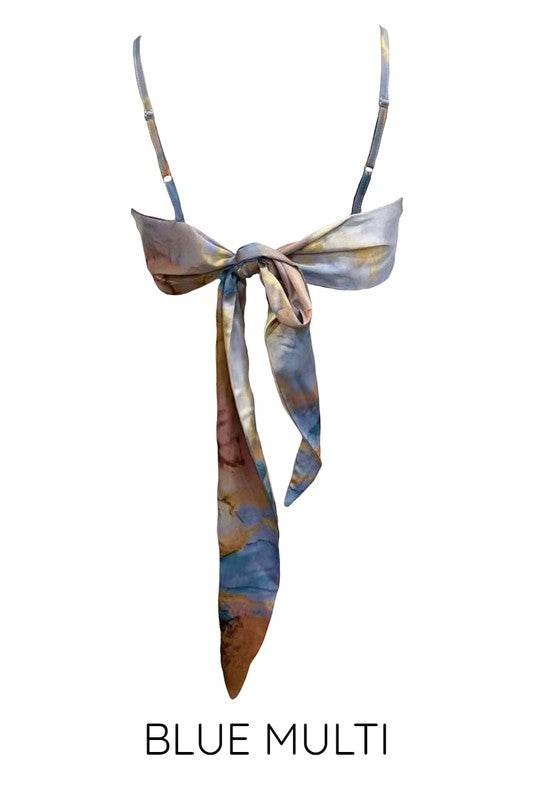 Printed satin bandana top - Shop Style & More | Fresh Looks, Everyday Deals & Free Shipping
