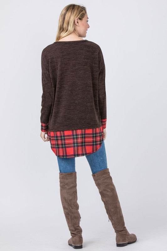 Plaid Layered Tunic - Shop Style & More | Fresh Looks, Everyday Deals & Free Shipping