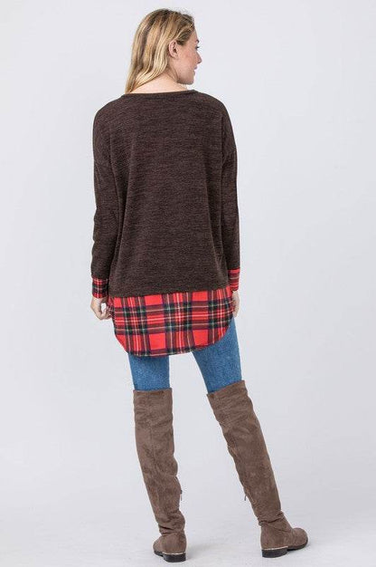 Plaid Layered Tunic - Shop Style & More | Fresh Looks, Everyday Deals & Free Shipping