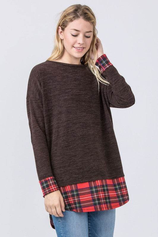 Plaid Layered Tunic - Shop Style & More | Fresh Looks, Everyday Deals & Free Shipping