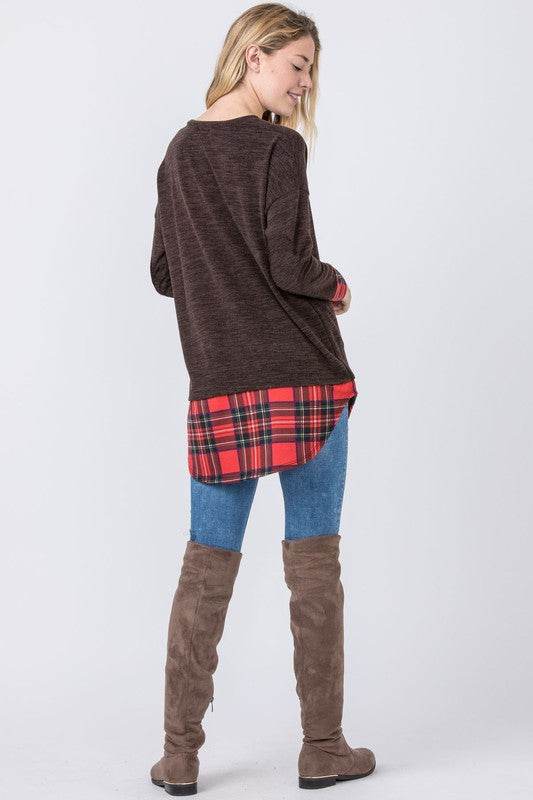 Plaid Layered Tunic - Shop Style & More | Fresh Looks, Everyday Deals & Free Shipping