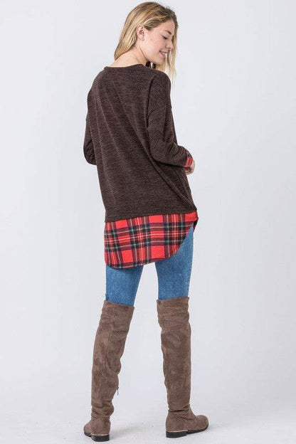 Plaid Layered Tunic - Shop Style & More | Fresh Looks, Everyday Deals & Free Shipping