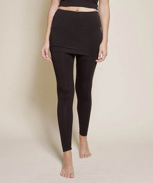 BAMBOO PRE WASHED One Piece Skirted Legging - Shop Style & More | Fresh Looks, Everyday Deals & Free Shipping