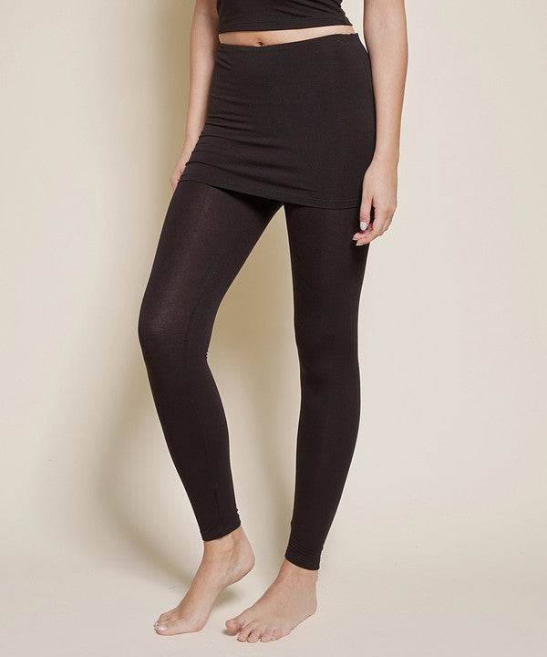 BAMBOO PRE WASHED One Piece Skirted Legging - Shop Style & More | Fresh Looks, Everyday Deals & Free Shipping