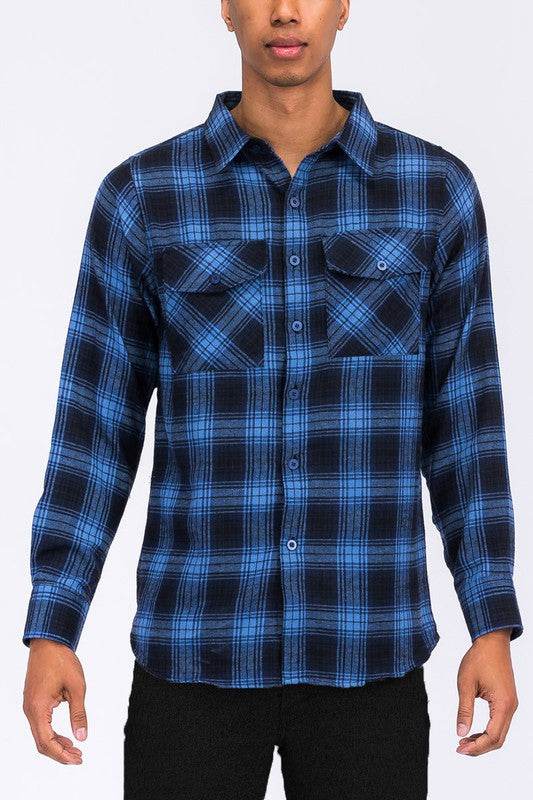 Regular Fit Checker Plaid Flannel Long Sleeve - Shop Style & More | Fresh Looks, Everyday Deals & Free Shipping