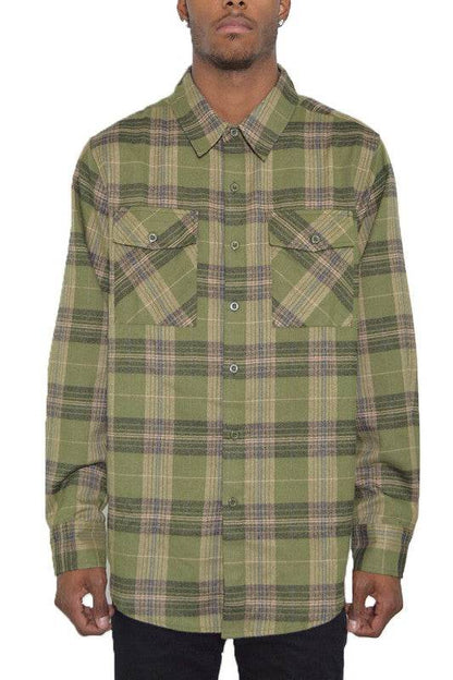 Regular Fit Checker Plaid Flannel Long Sleeve - Shop Style & More | Fresh Looks, Everyday Deals & Free Shipping
