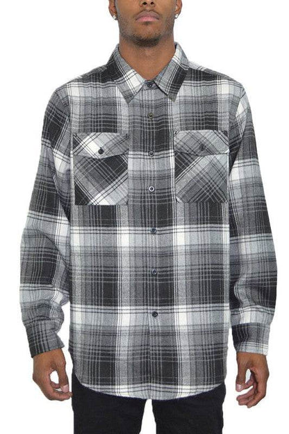 Regular Fit Checker Plaid Flannel Long Sleeve - Shop Style & More | Fresh Looks, Everyday Deals & Free Shipping