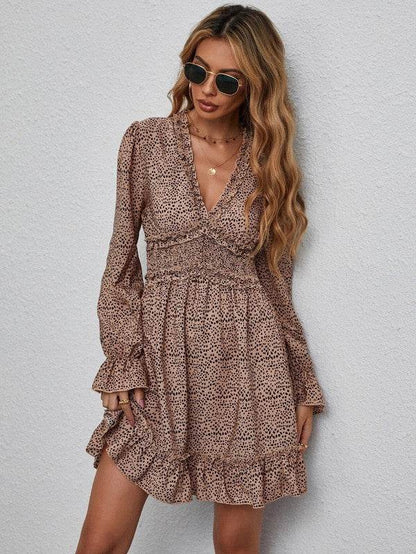 V-neck Ruffle Hem Dress - Shop Style & More | Fresh Looks, Everyday Deals & Free Shipping