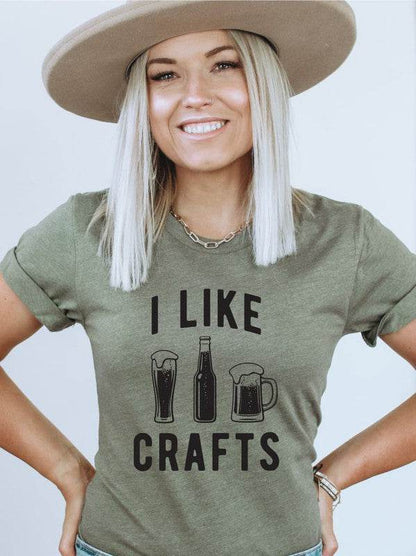 I Like Crafts Beer Crew Neck Softstyle Tee - Shop Style & More | Fresh Looks, Everyday Deals & Free Shipping
