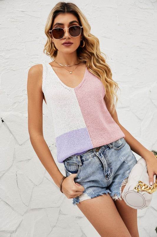 Color Block Tank Top - Shop Style & More | Fresh Looks, Everyday Deals & Free Shipping