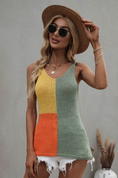 Color Block Tank Top - Shop Style & More | Fresh Looks, Everyday Deals & Free Shipping