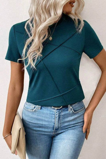 Galilea Toothpick Stripe Round Neck Top - Shop Style & More | Fresh Looks, Everyday Deals & Free Shipping