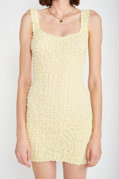 SMOCKED OPEN BACK MINI DRESS - Shop Style & More | Fresh Looks, Everyday Deals & Free Shipping