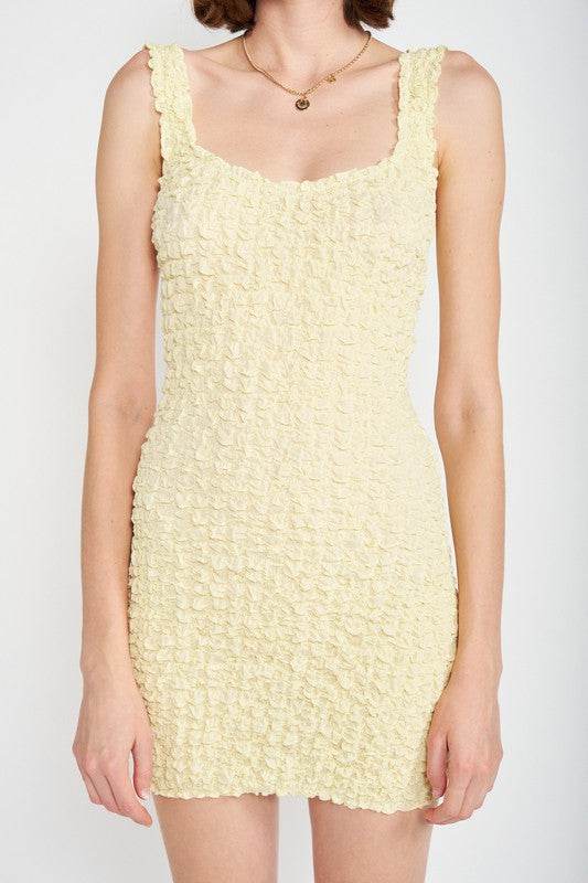 SMOCKED OPEN BACK MINI DRESS - Shop Style & More | Fresh Looks, Everyday Deals & Free Shipping