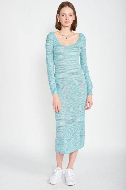 SCOOP NECK SWEATER MIDI DRESS - Shop Style & More | Fresh Looks, Everyday Deals & Free Shipping