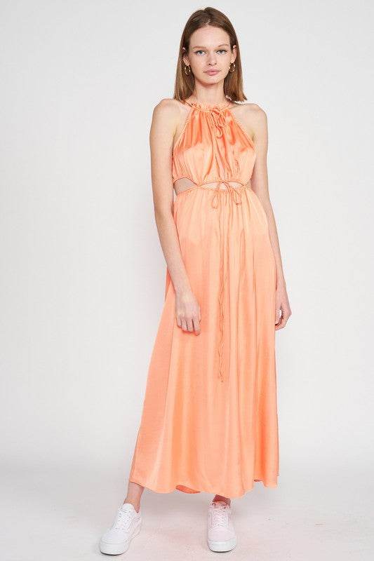 SLEEVELESS MAXI DRESS WITH CUTOUT - Shop Style & More | Fresh Looks, Everyday Deals & Free Shipping