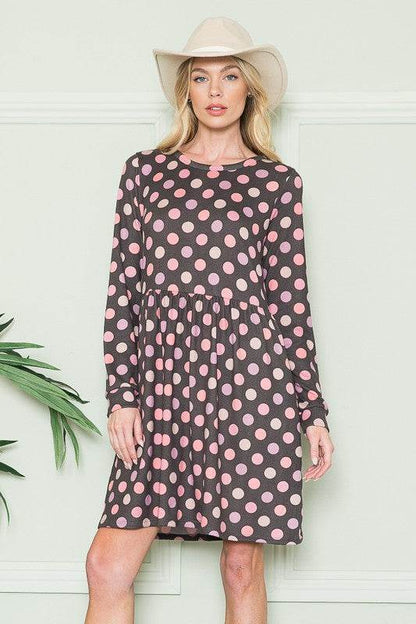 Cross Back Polka Dot Dress with Pockets - Shop Style & More | Fresh Looks, Everyday Deals & Free Shipping