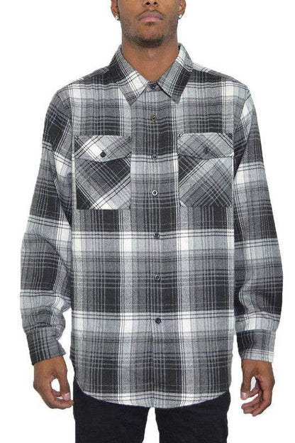 Regular Fit Checker Plaid Flannel Long Sleeve - Shop Style & More | Fresh Looks, Everyday Deals & Free Shipping