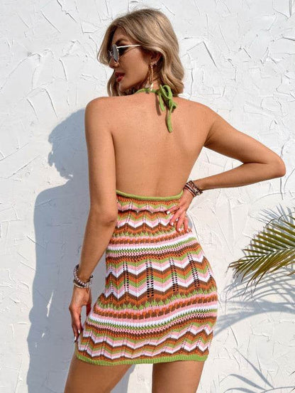 Halter Neck tie mini dress - Shop Style & More | Fresh Looks, Everyday Deals & Free Shipping