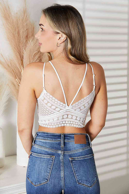 JadyK Emmy Double-Strap Lace Detail Bralette Bras